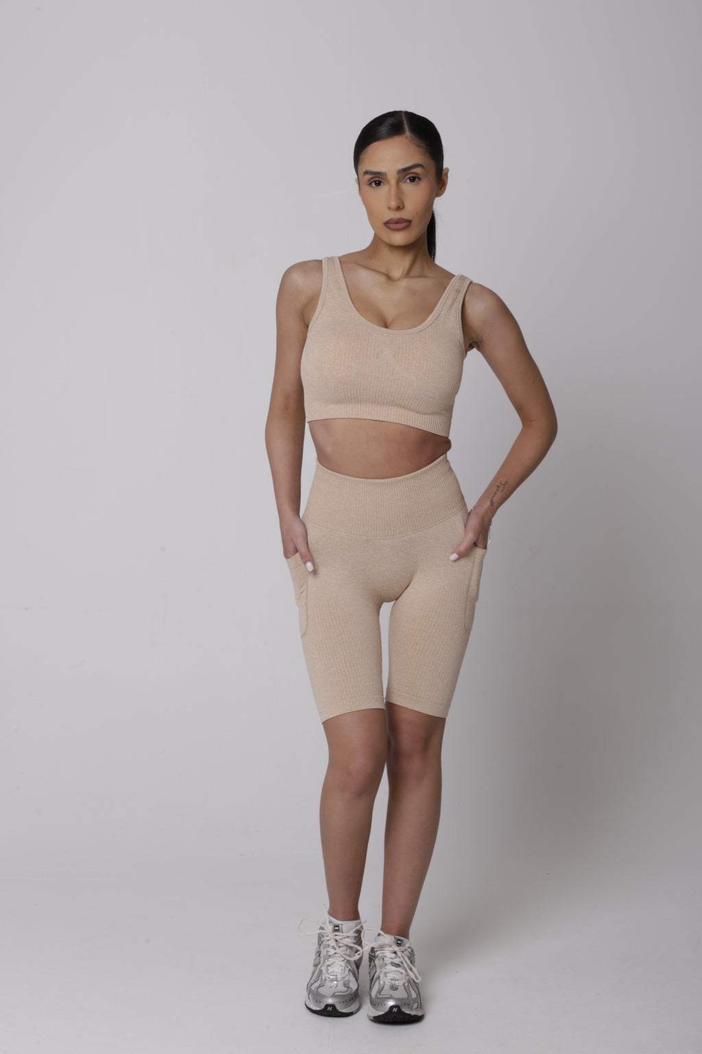 Ribbed Lux Bra/Shorts Set