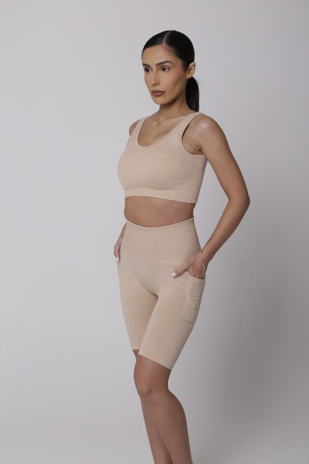 Ribbed Lux Bra/Shorts Set