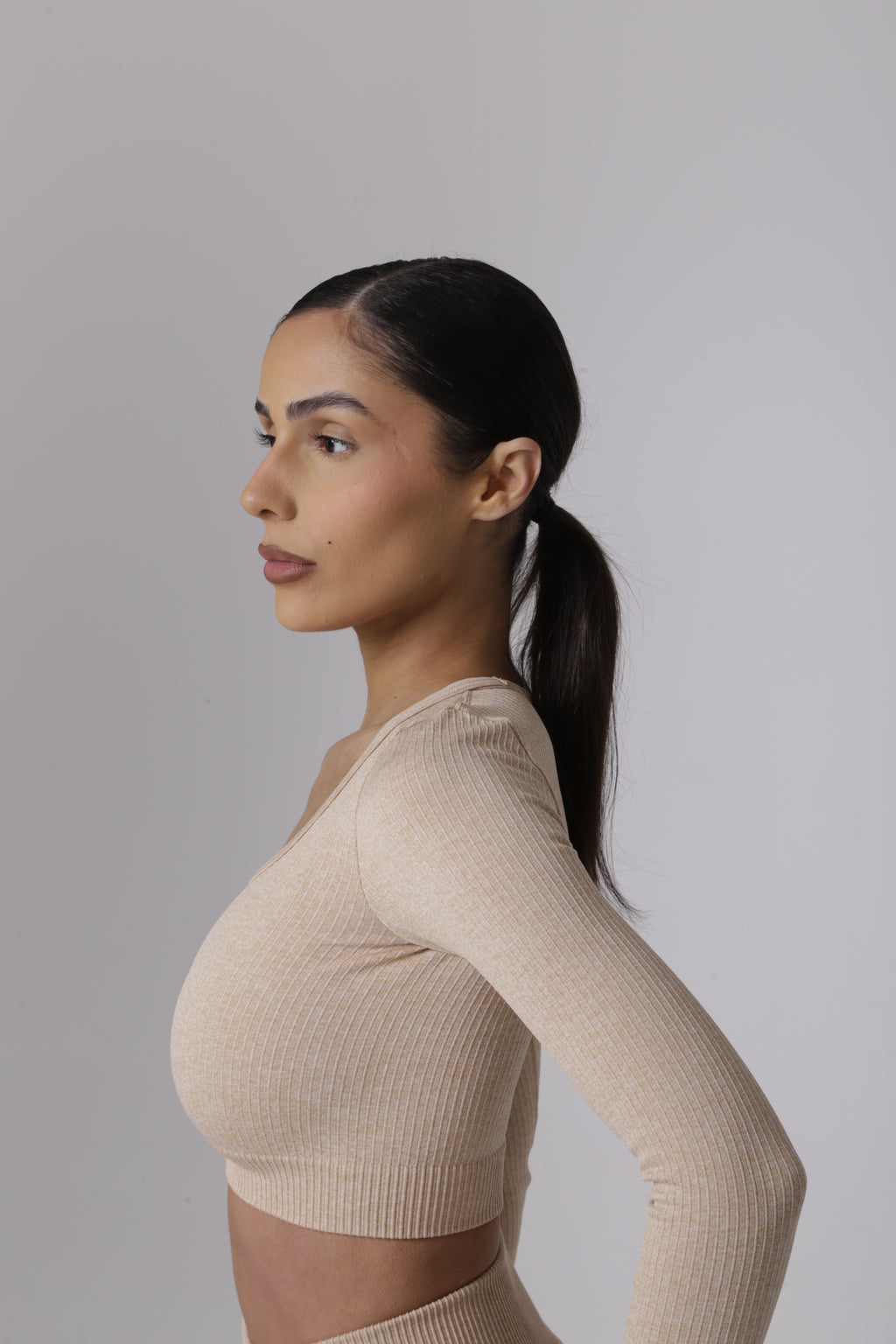 Ribbed Lux Longsleeve Croptop