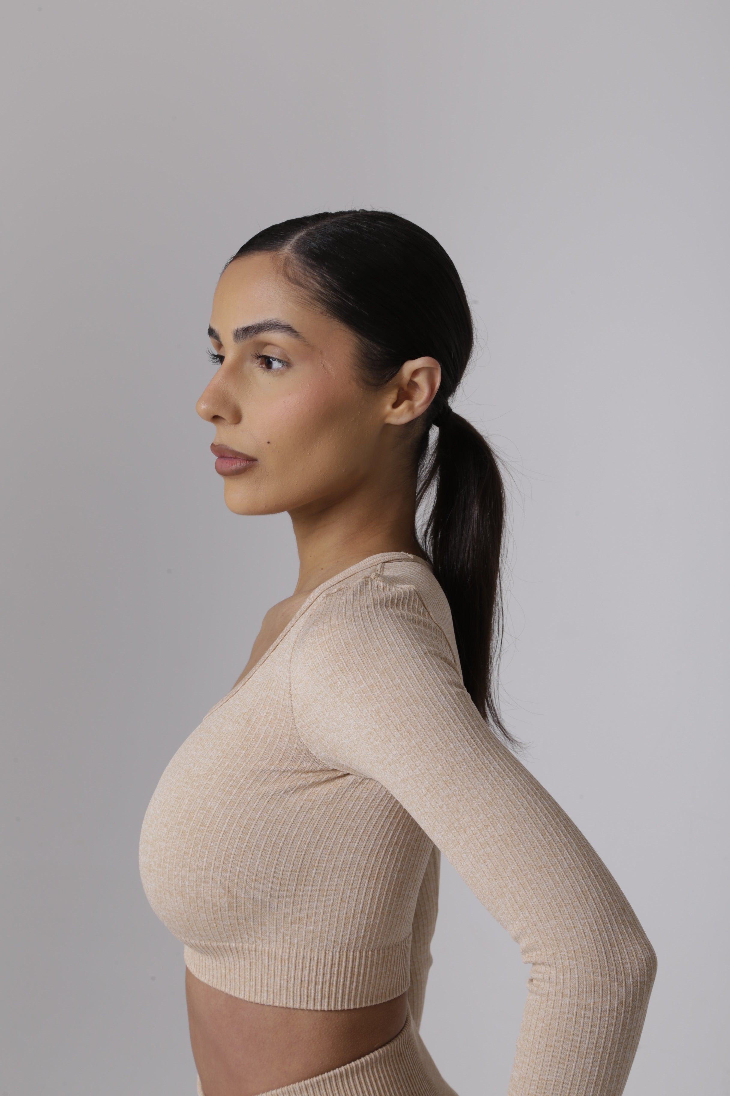 Ribbed Lux Longsleeve Croptop