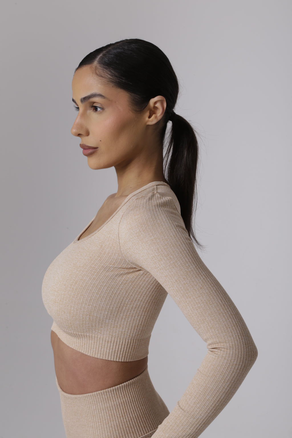 Ribbed Lux Longsleeve Croptop