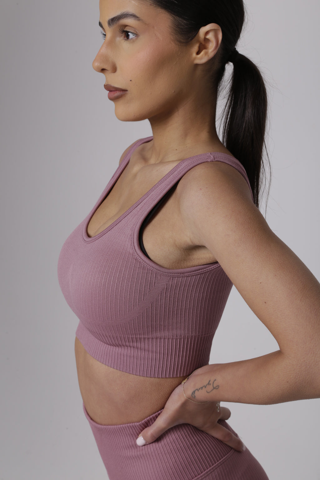 Ribbed-LUX Sports Bra