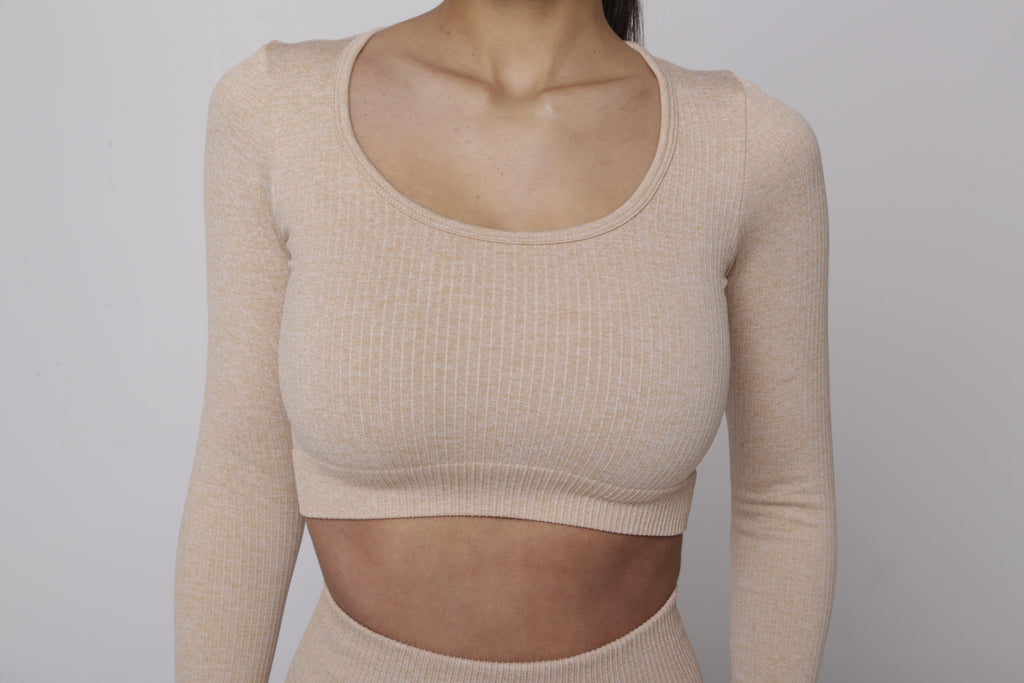 Ribbed Lux Longsleeve Croptop