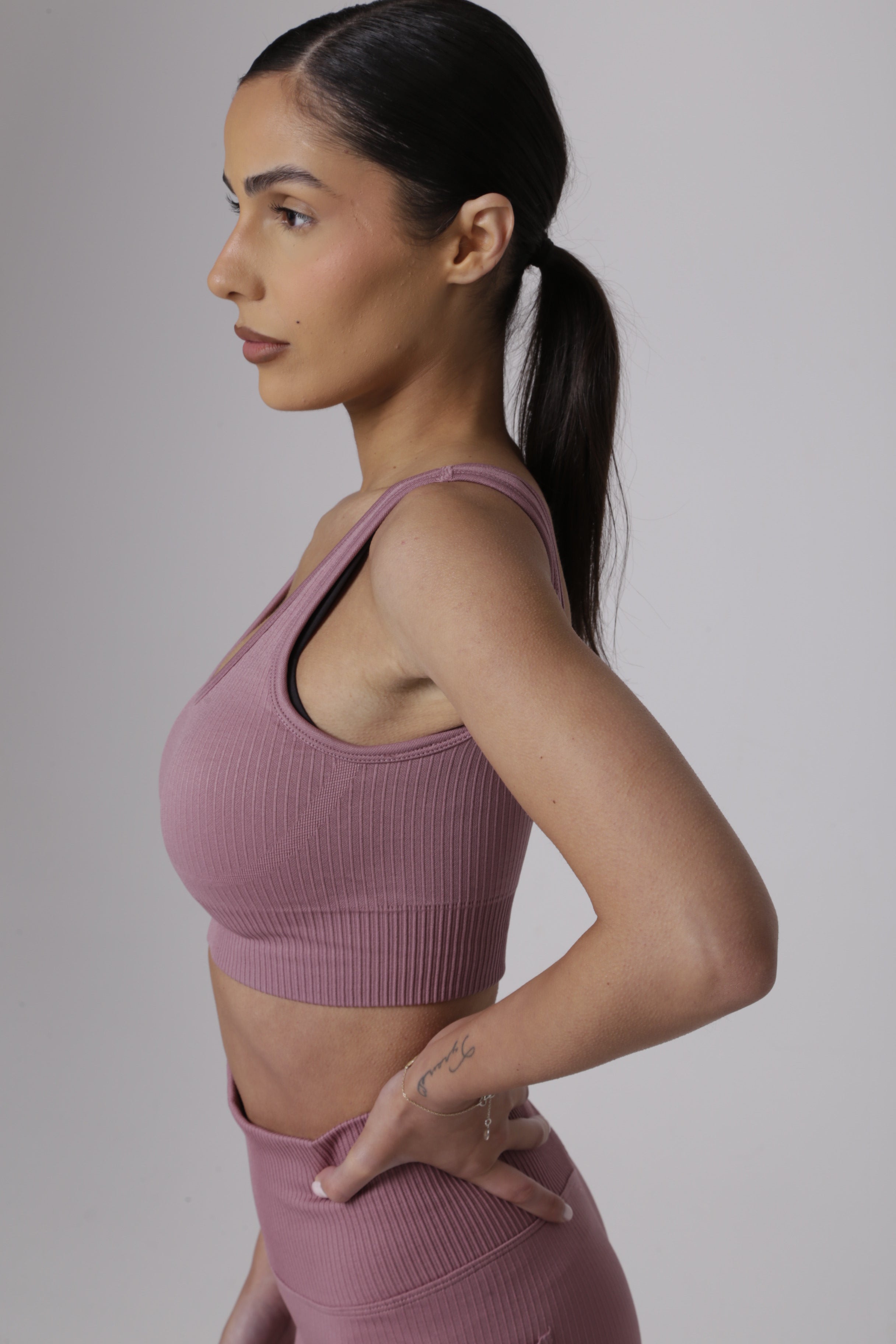 Ribbed-LUX Sports Bra