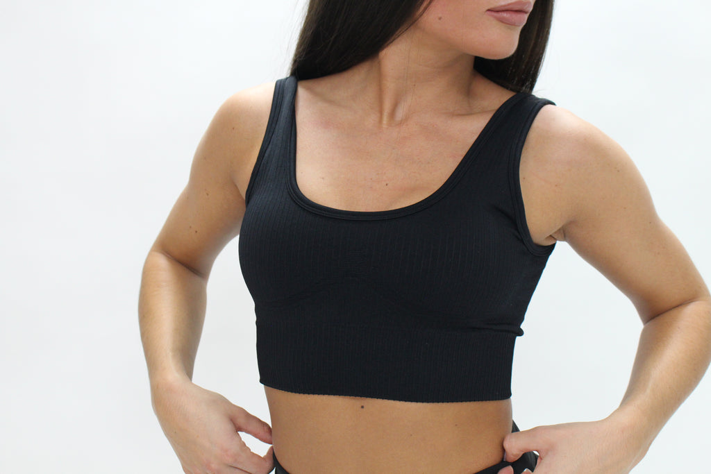 Ribbed-LUX Sports Bra